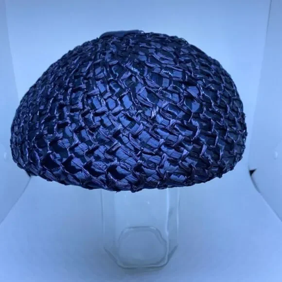 Vintage Roi Chanda Boutique Blue Hat - Picture 2 of 9